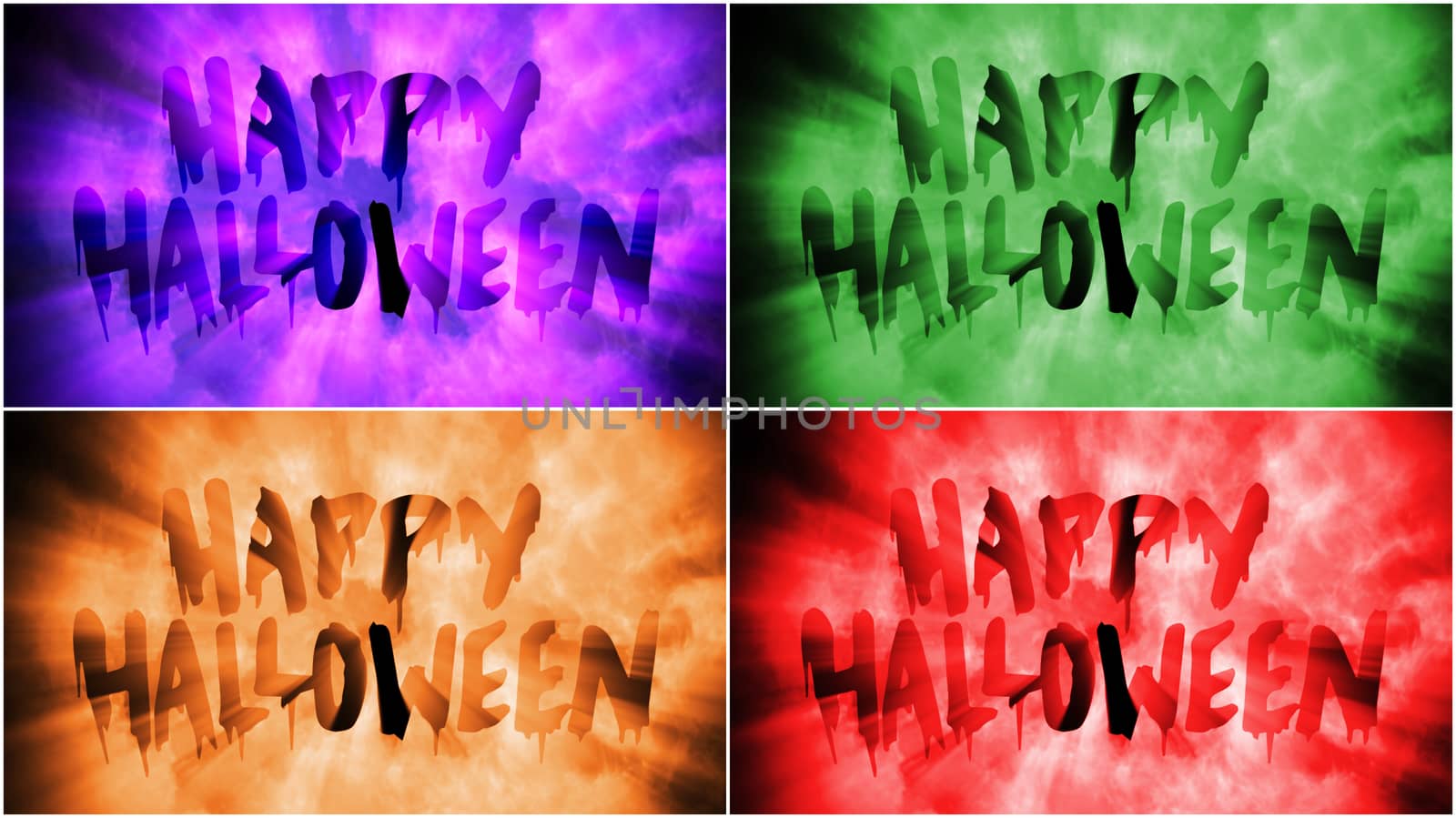 Happy Halloween Color Text by illstudio