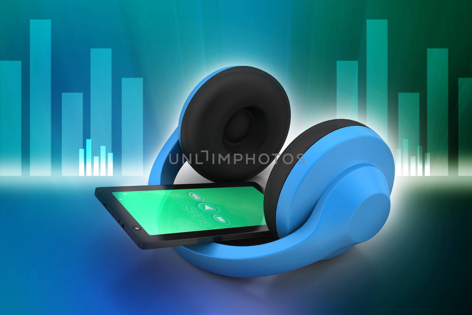 cell phone with headphones