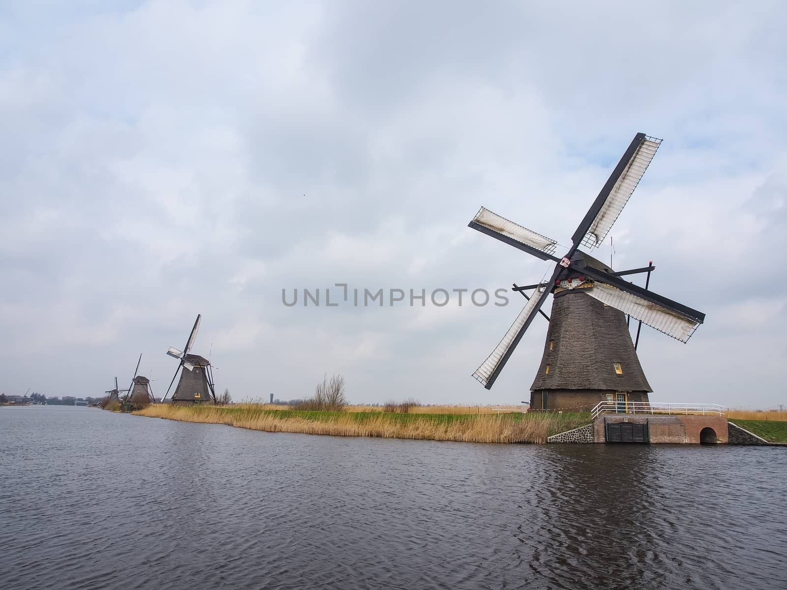 Netherlands rural landscape with windmills by simpleBE