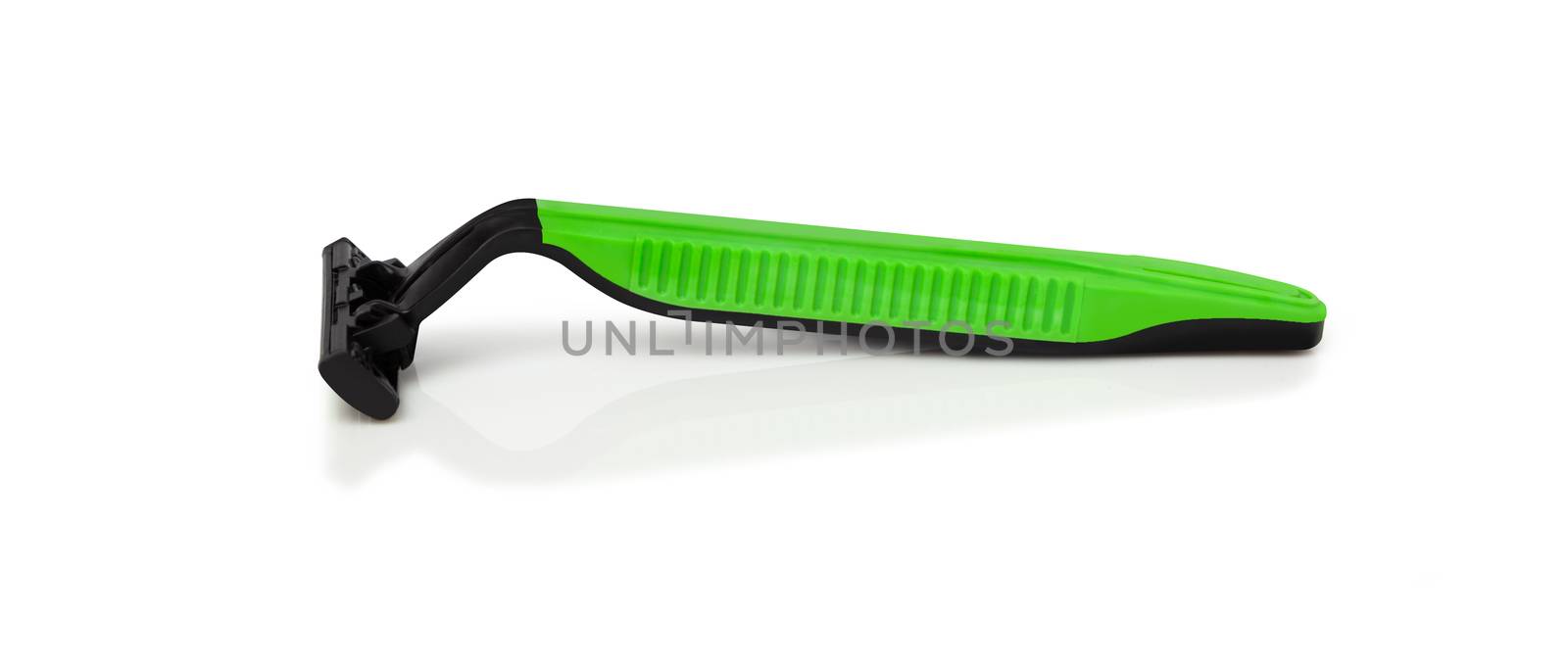 Men's shaving razor. Studio shot isolated on white background. With clipping path