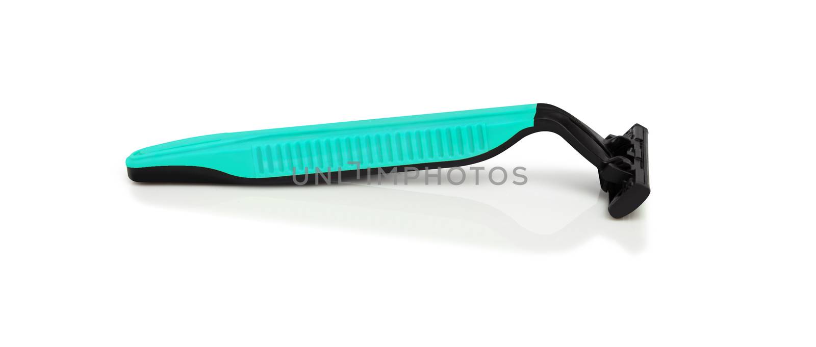 Men's shaving razor. Studio shot isolated on white background. With clipping path