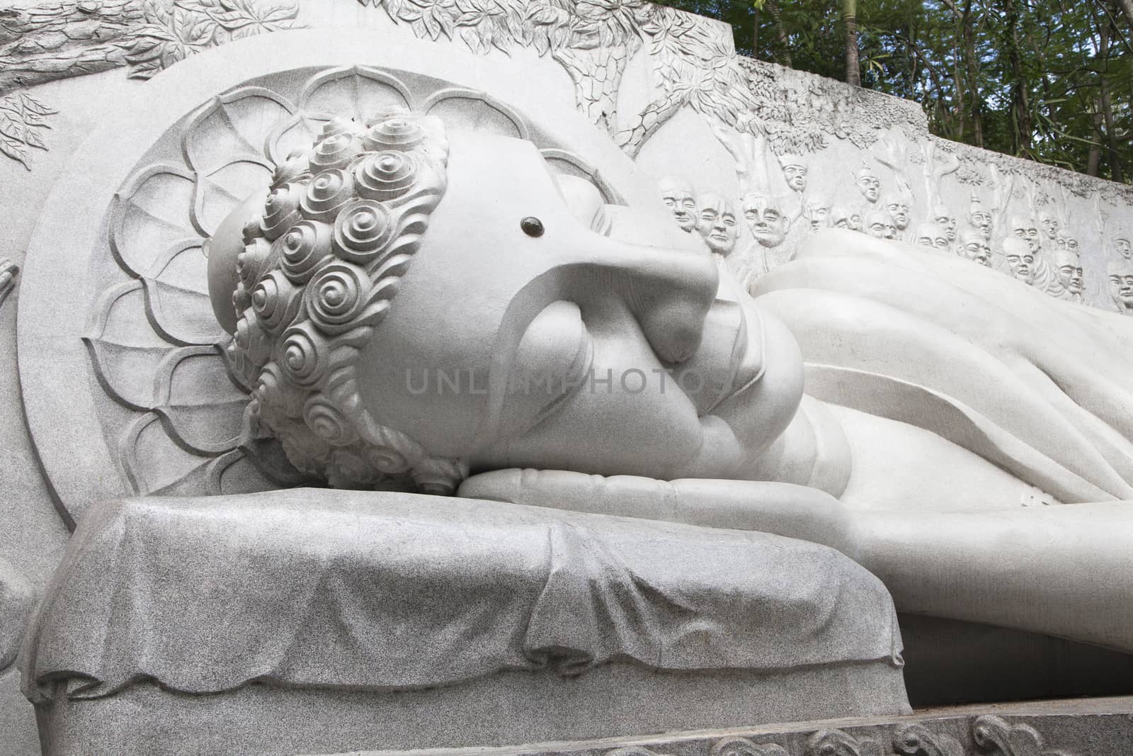Sleeping Buddha statue in Nha Trang, Vietnam