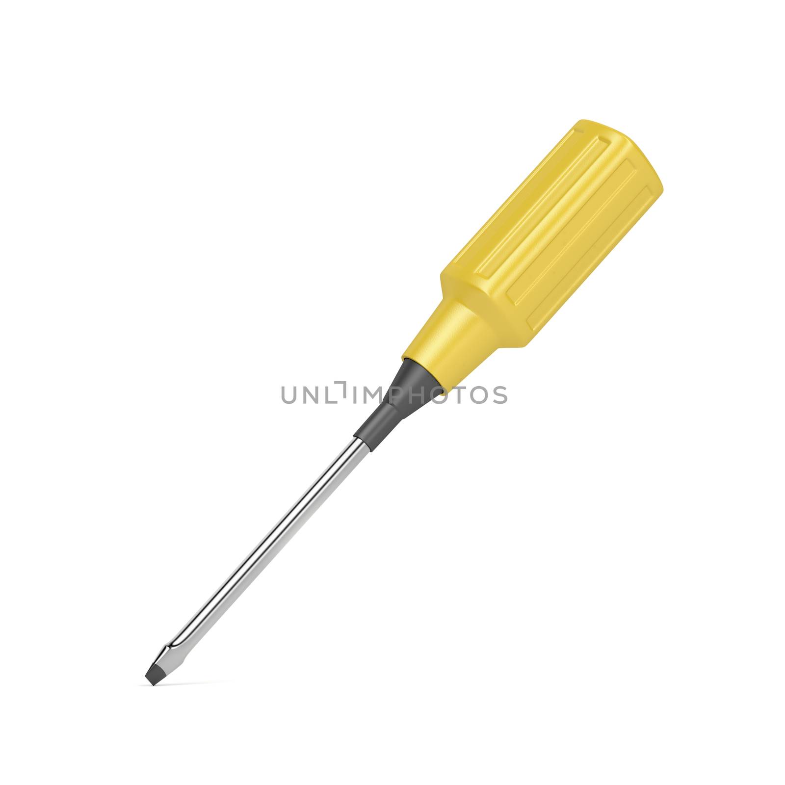 Screwdriver on white by magraphics