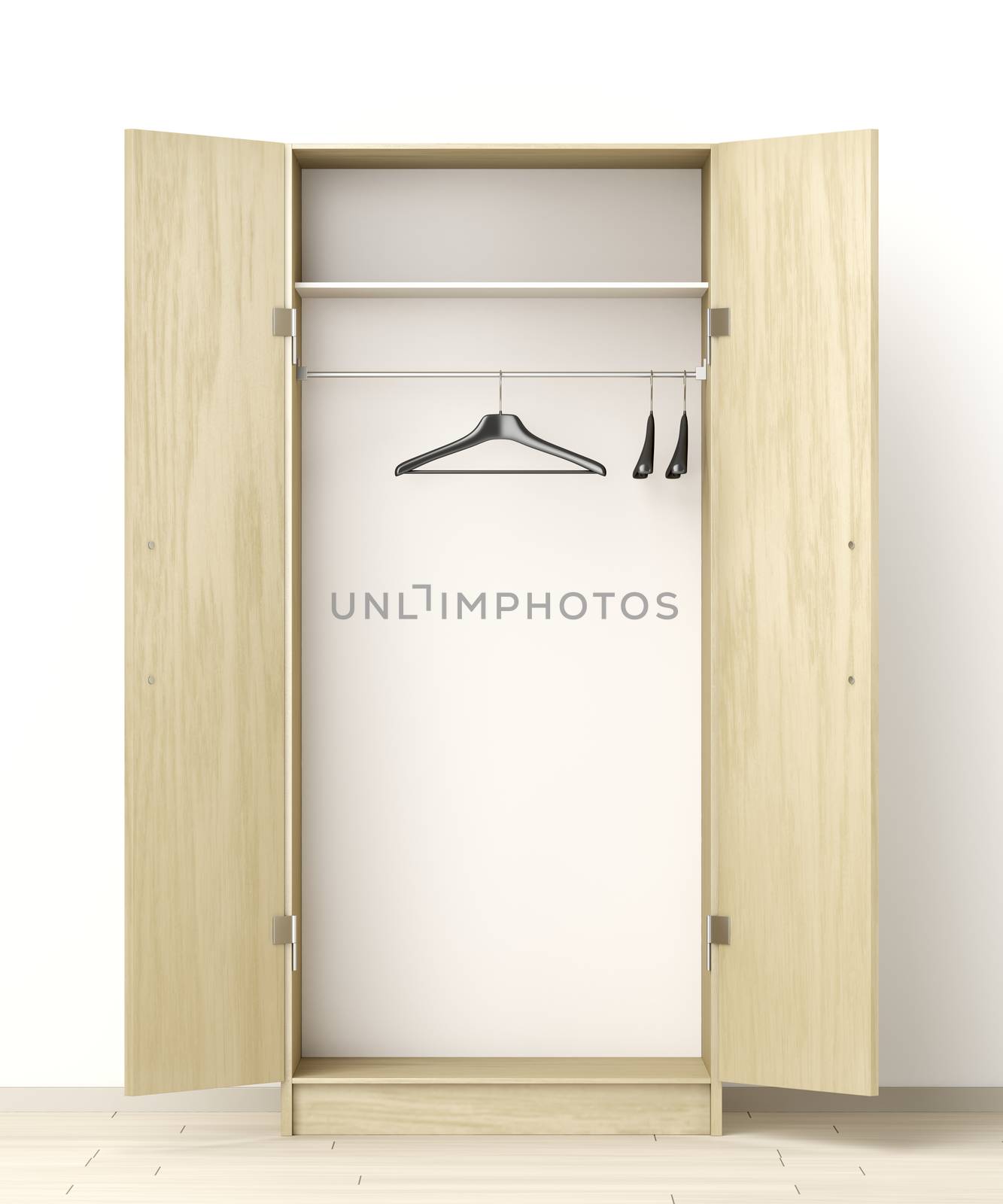 Front view of empty wardrobe by magraphics