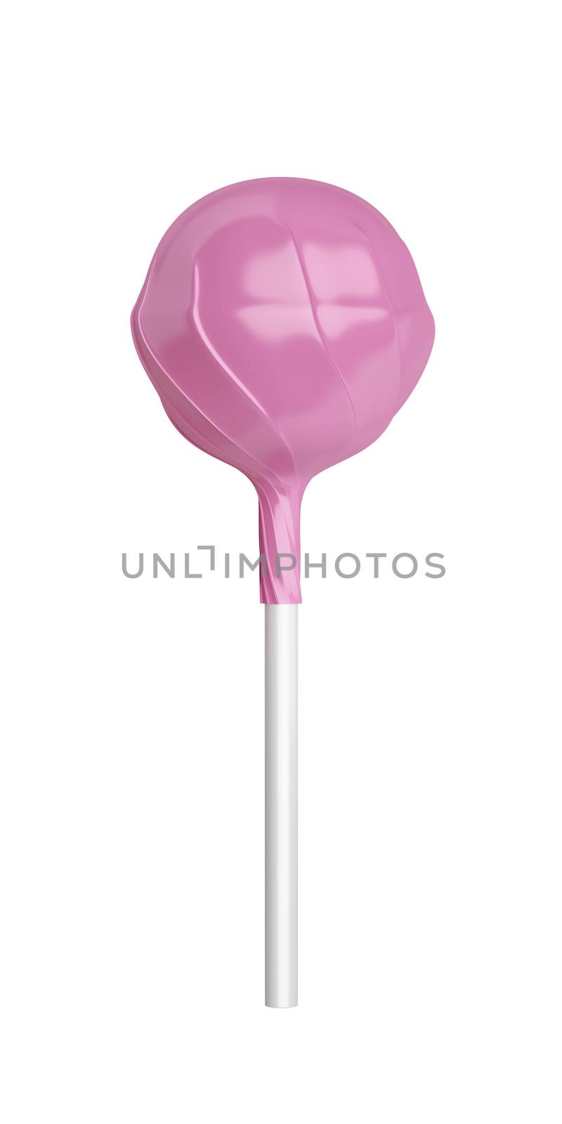 Lollipop on white background by magraphics