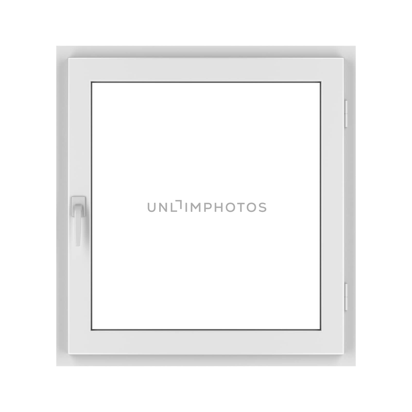 PVC window isolated on white by magraphics