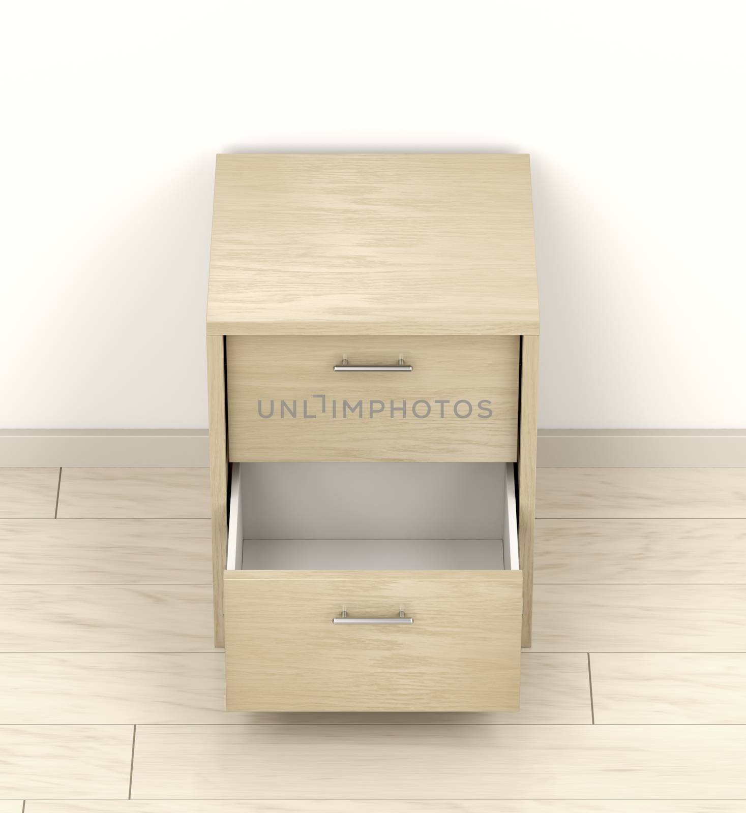 Wood nightstand by magraphics