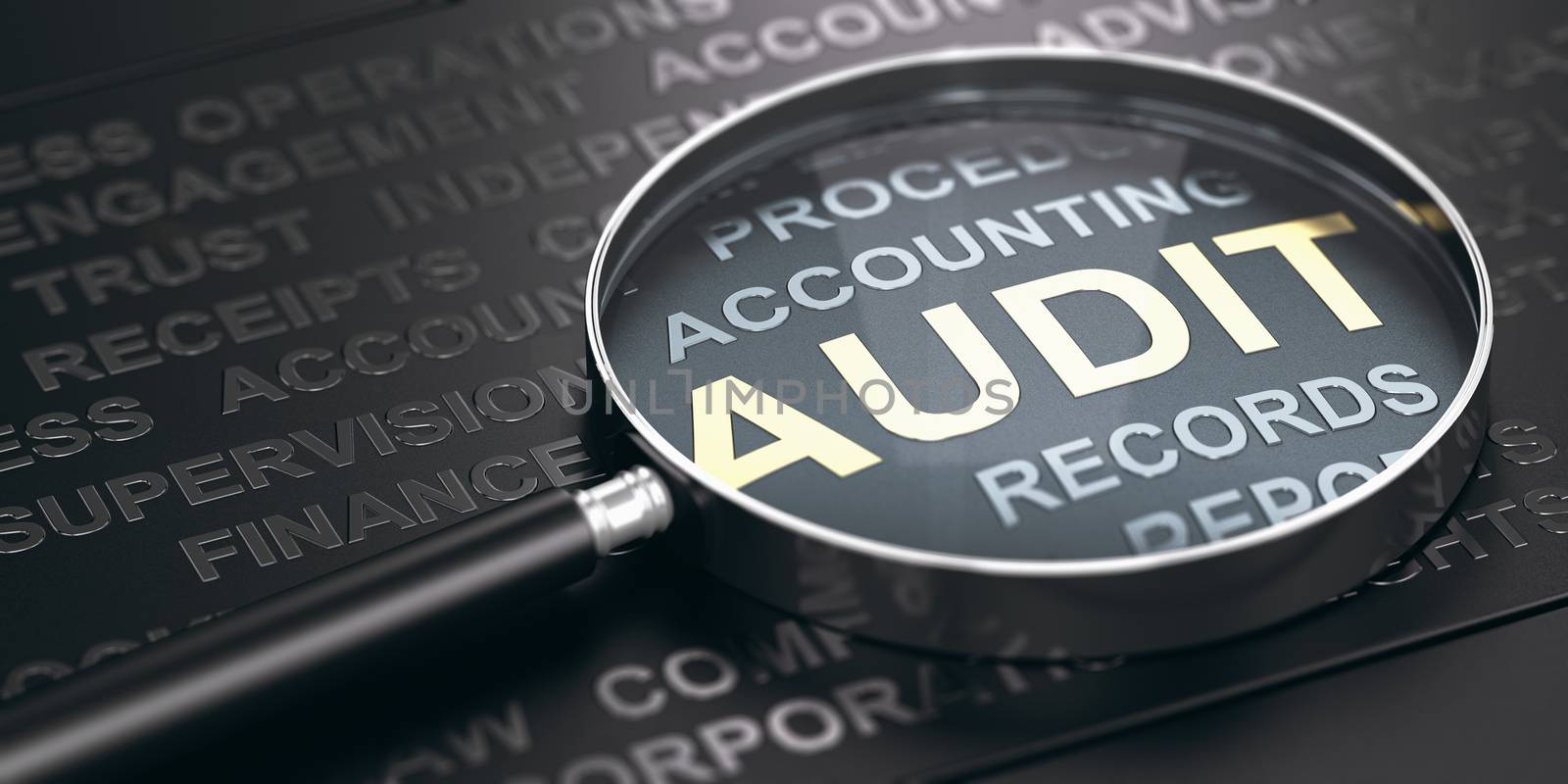 Financial Auditing Concept. by Olivier-Le-Moal