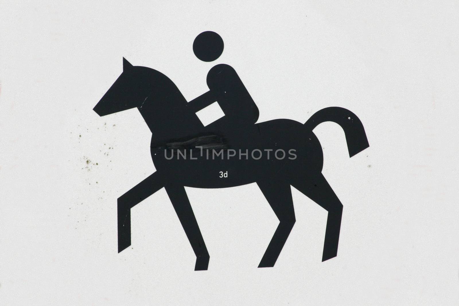 black and white illustration of a rider   schwarz  wei�e  Illustration,eines Reiters by hadot