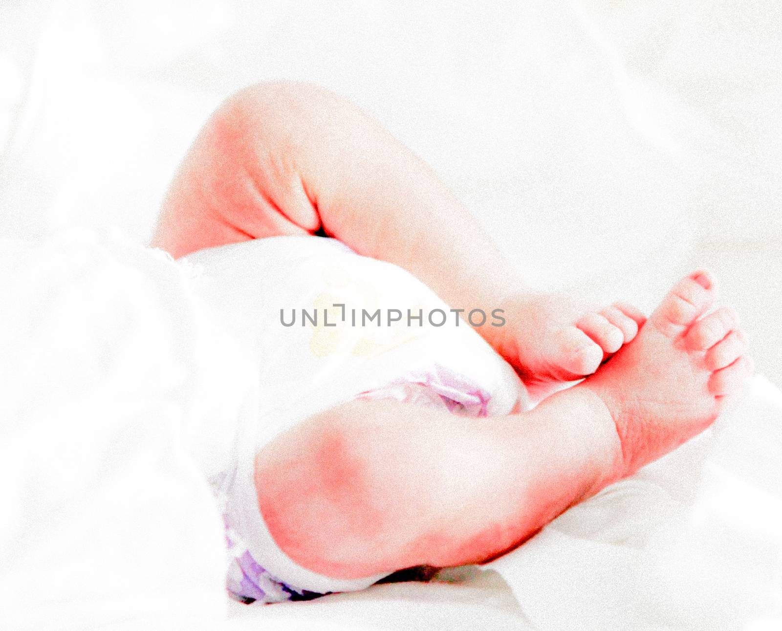 Newborn baby in hospital.