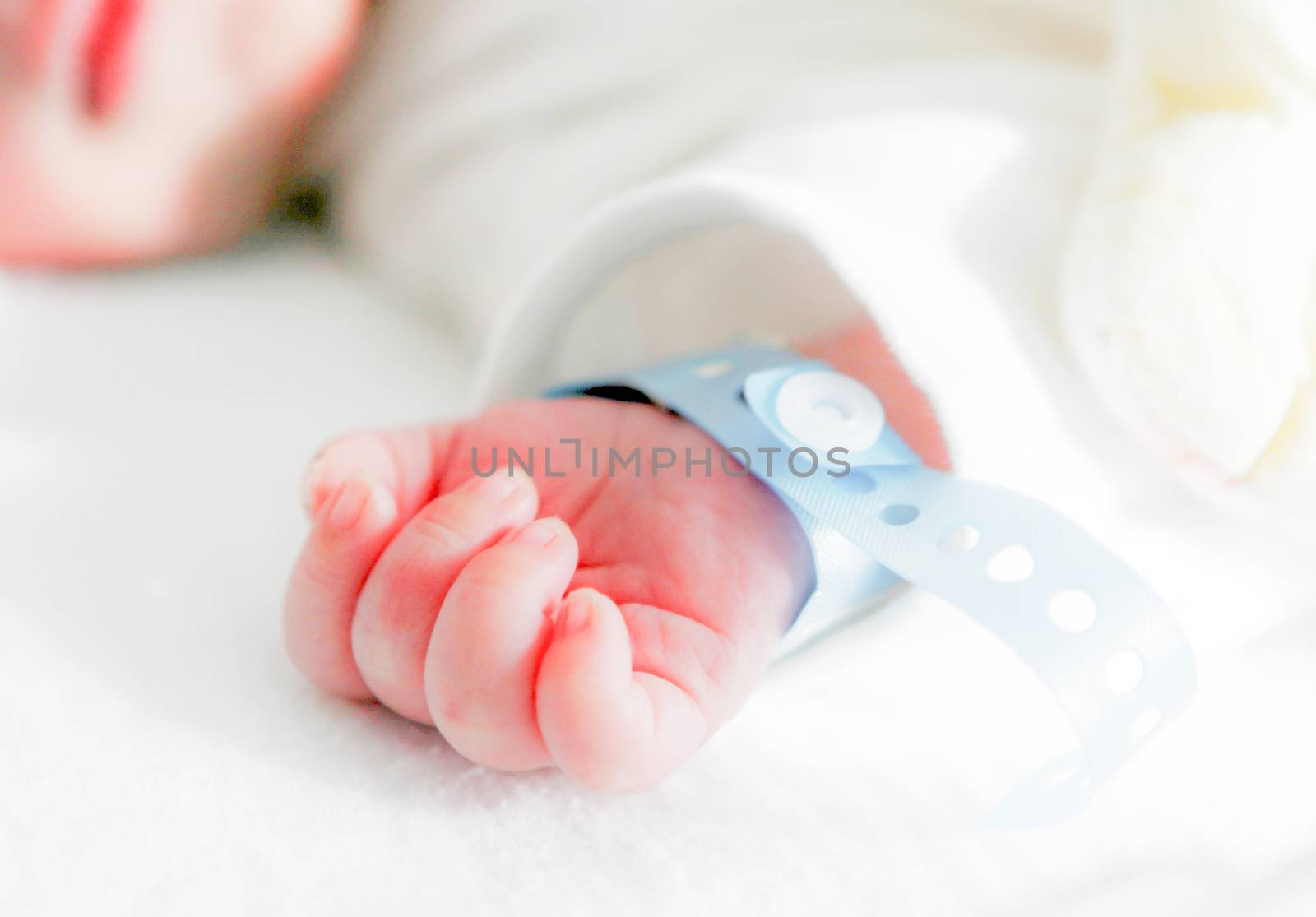 Newborn baby in hospital.