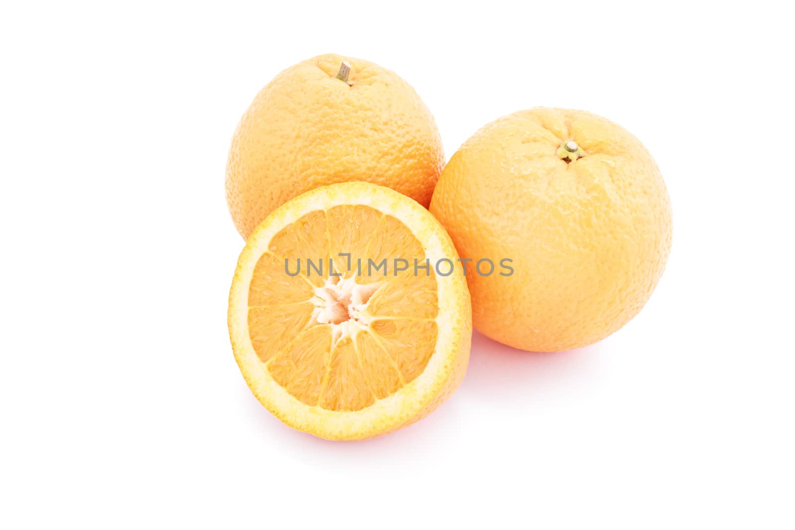 Oranges isolated on white by Mendelex