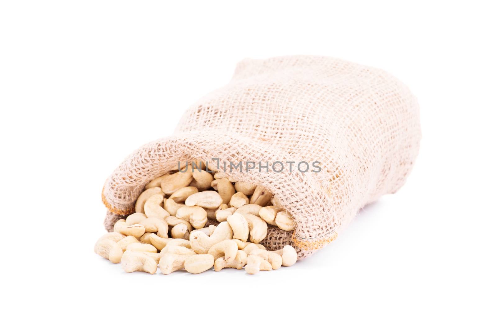 Spilled sack of cashews by Mendelex