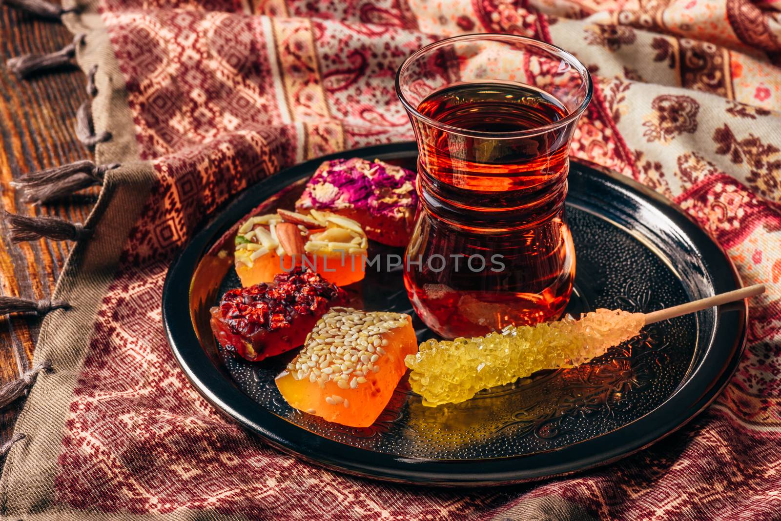 Tea in armudu with oriental delight by Seva_blsv