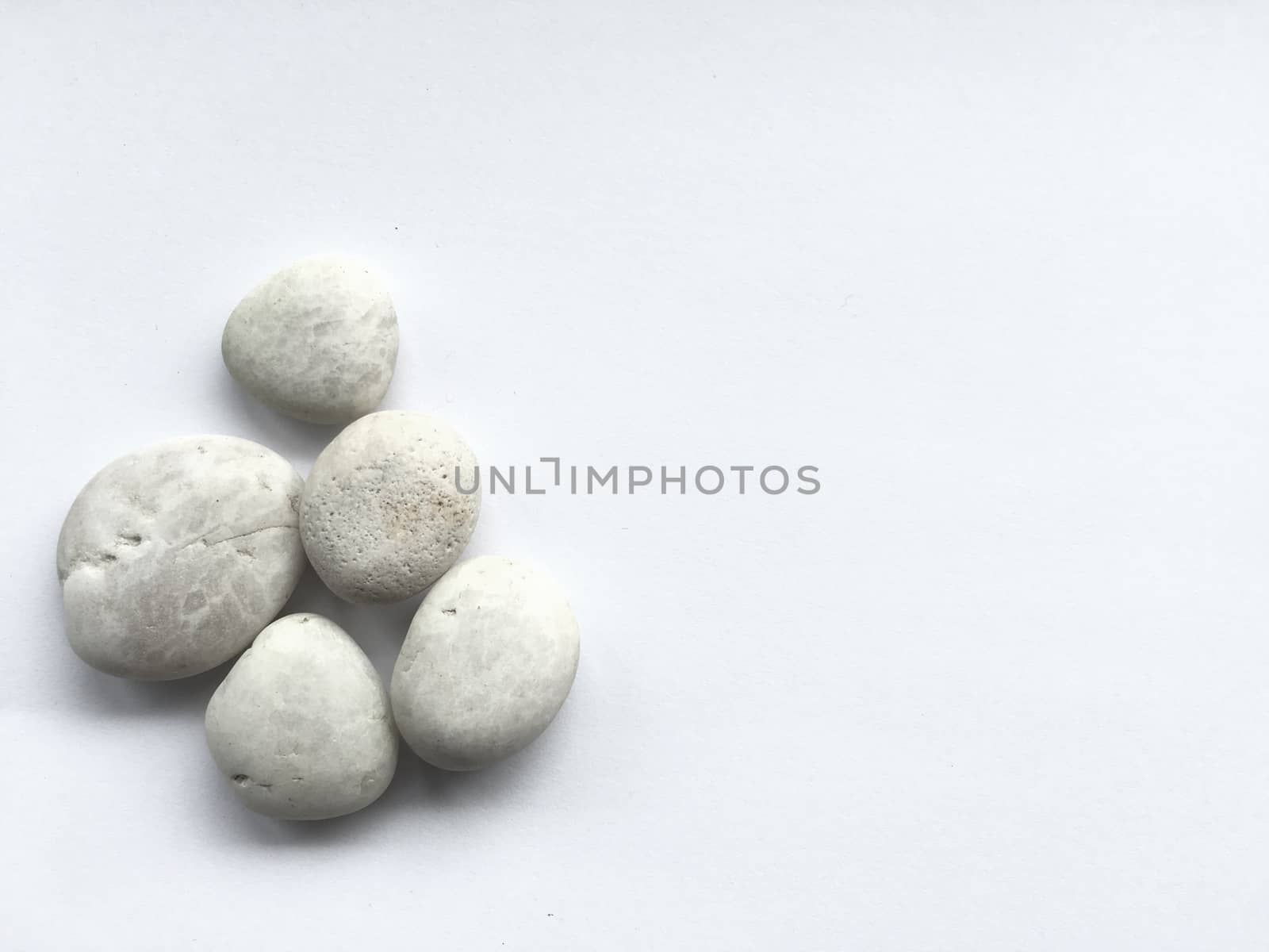 White stone spa on a white background