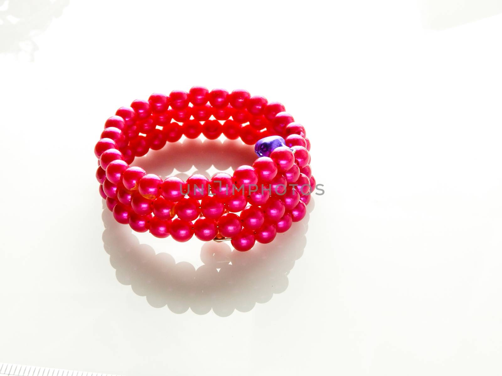 Multi-colored bracelets with beads. Colourful child's bead brace by yuiyuize