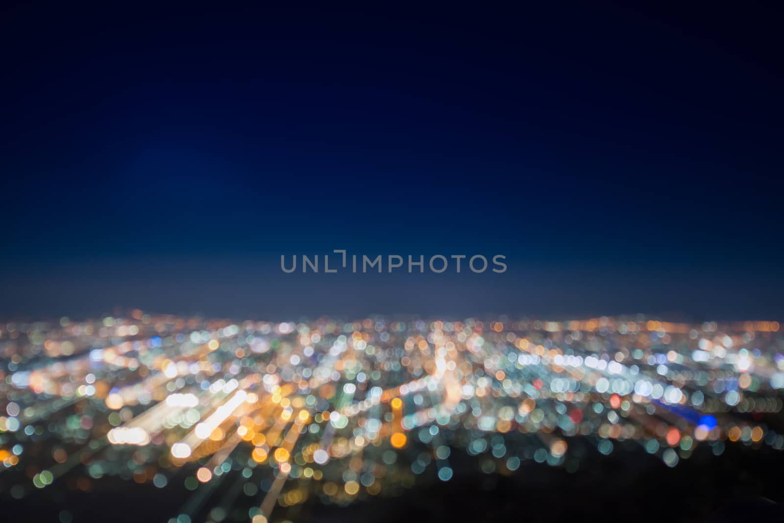 Abstract, Beautiful Bokeh landscape of city at night, Bokeh ligh by yuiyuize