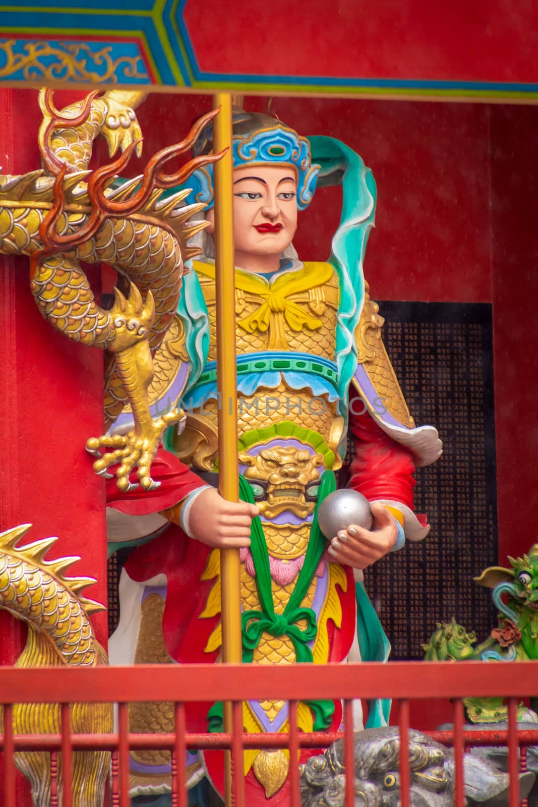 Guan Yu Temple taoist temple in Kuala Lumpur figure