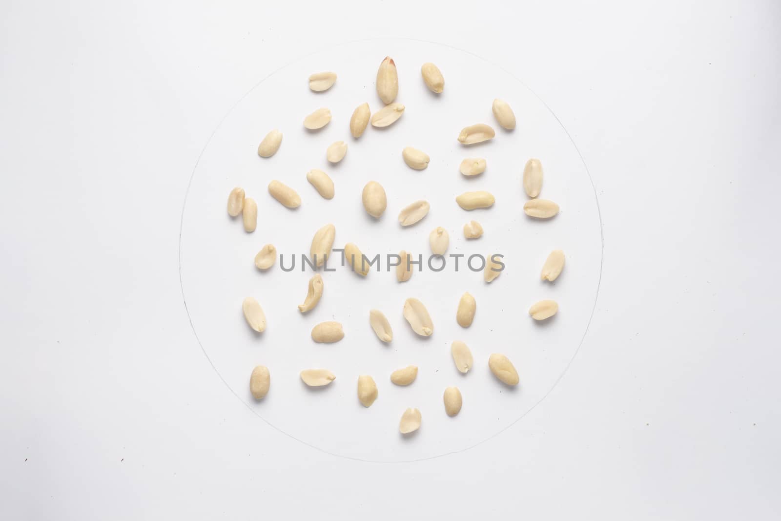 Peanuts nuts isolated on white backgroud.  by alexsdriver