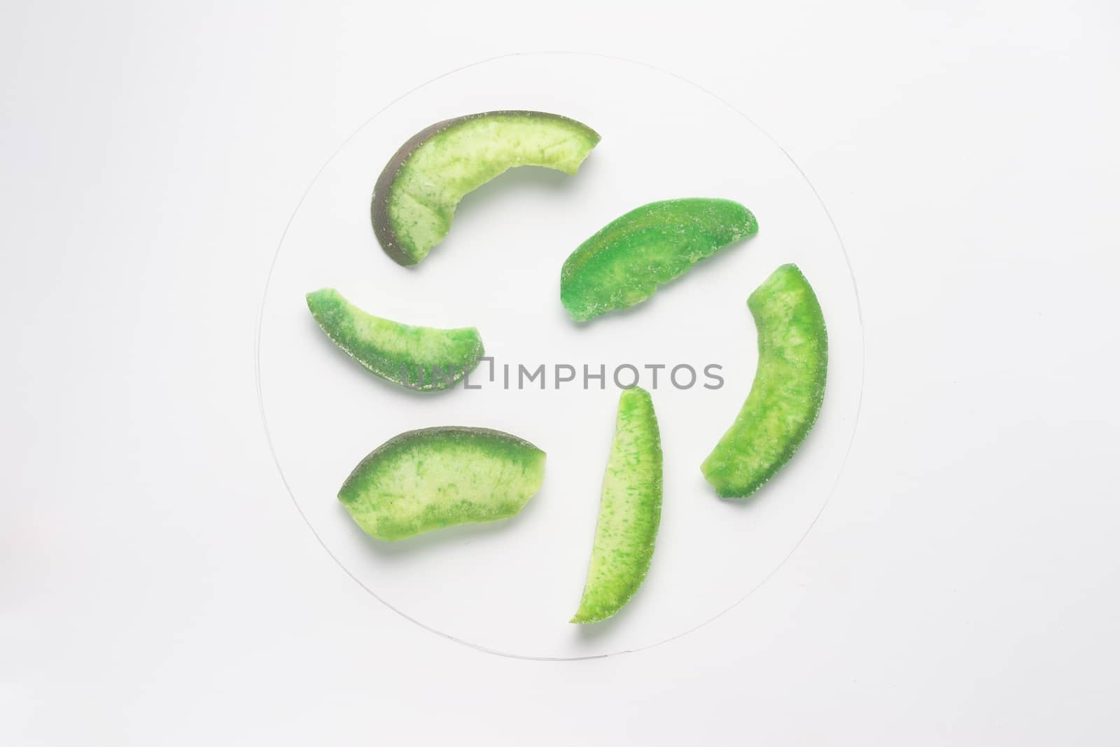 Pomelo slices isolated on white backgroud.  by alexsdriver