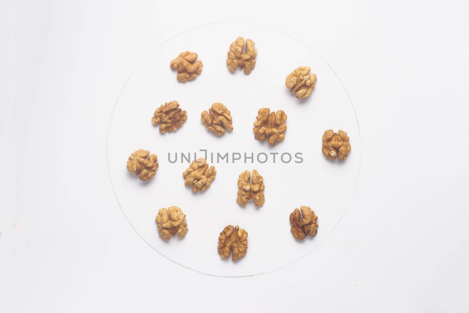 Walnut isolated on white backgroud. 