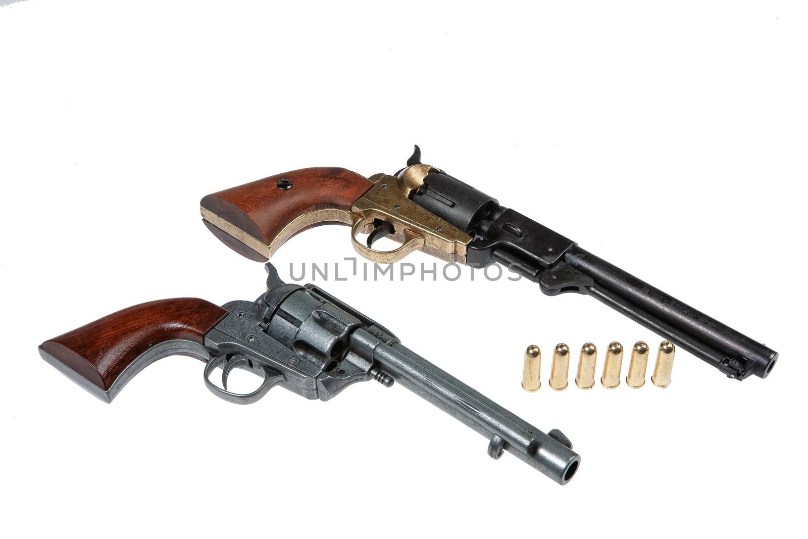 Cowboy equipment on an isolated studio background