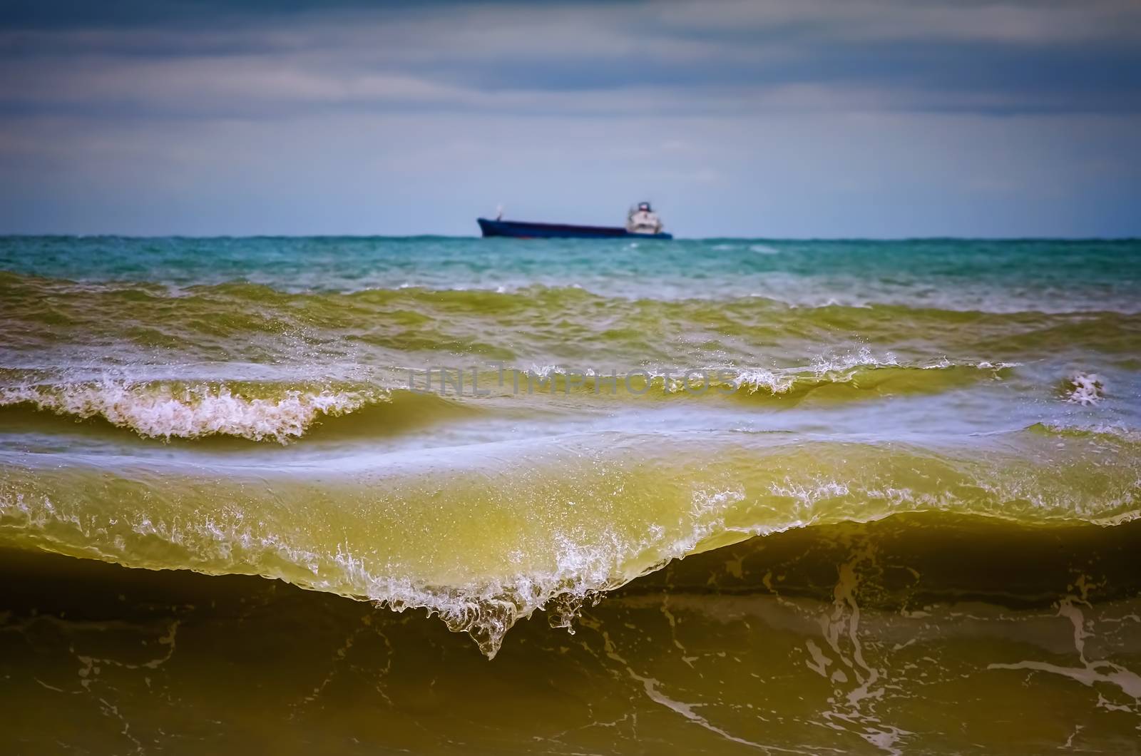 Wave During the Storm on the Black Sea