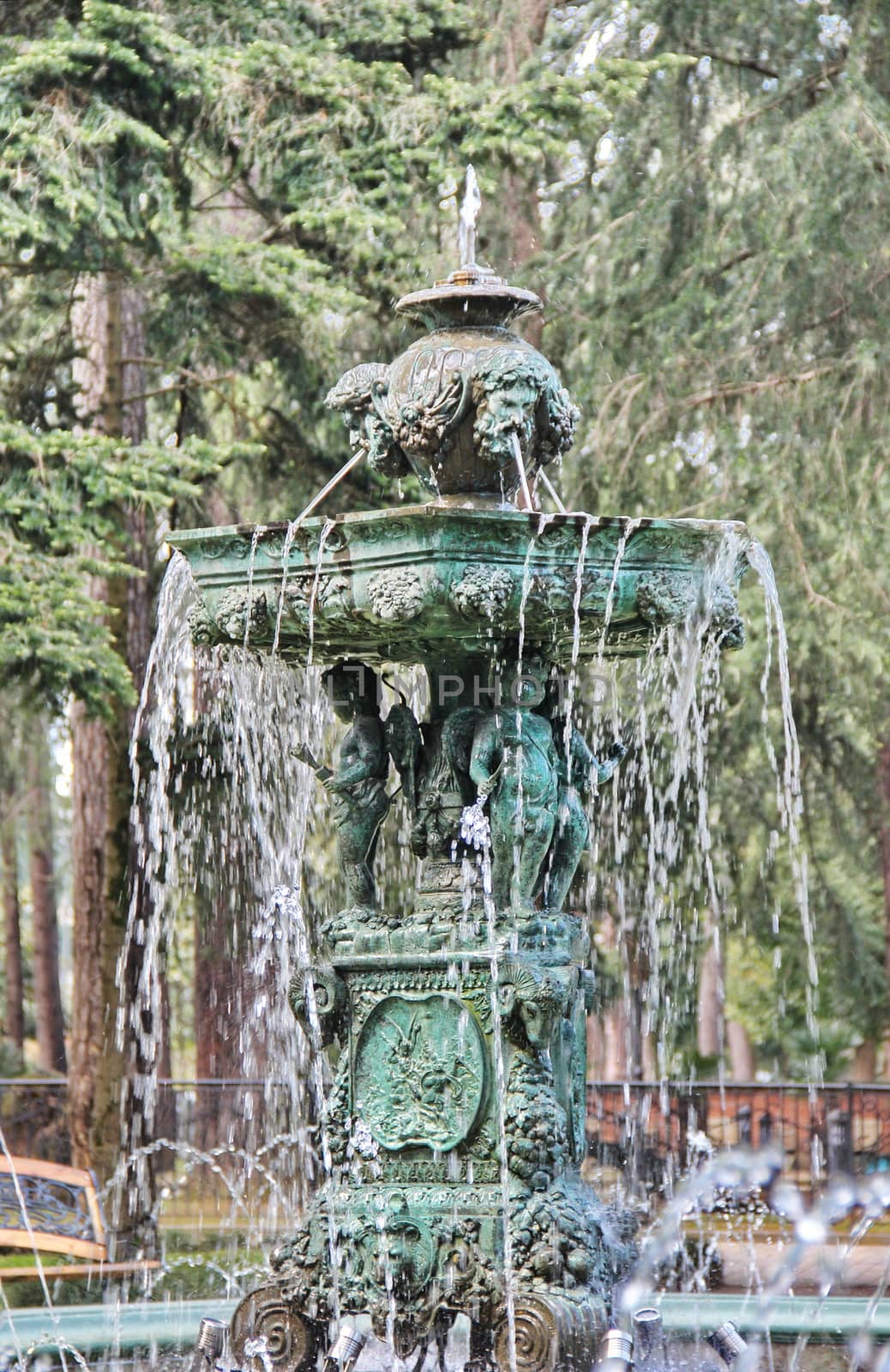 photo of Fountain with statues in a coastal park in Batumi, Georgia