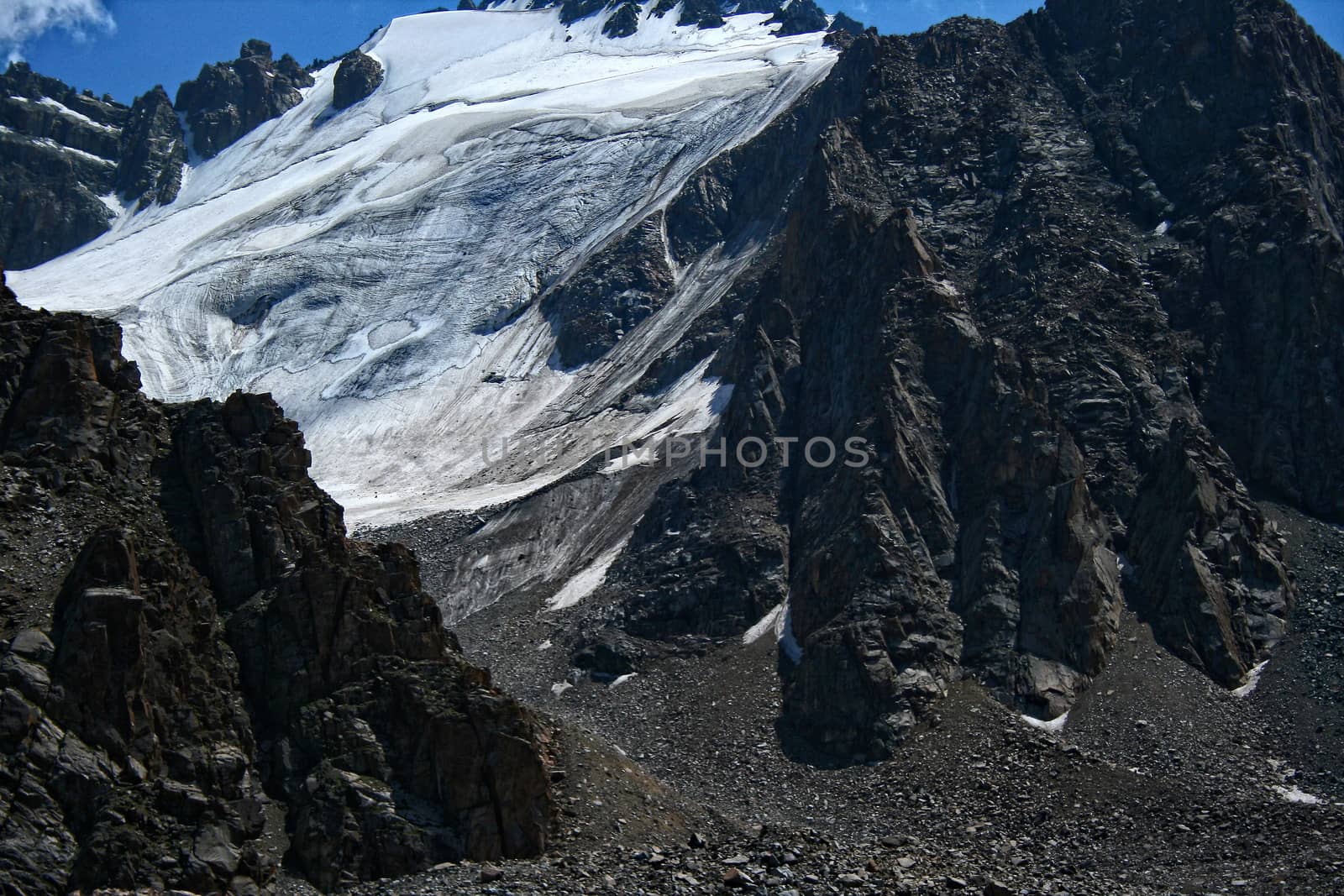 Mountain canyon in summer near the Chimbulak ski resort, Almaty, Kazakhstan