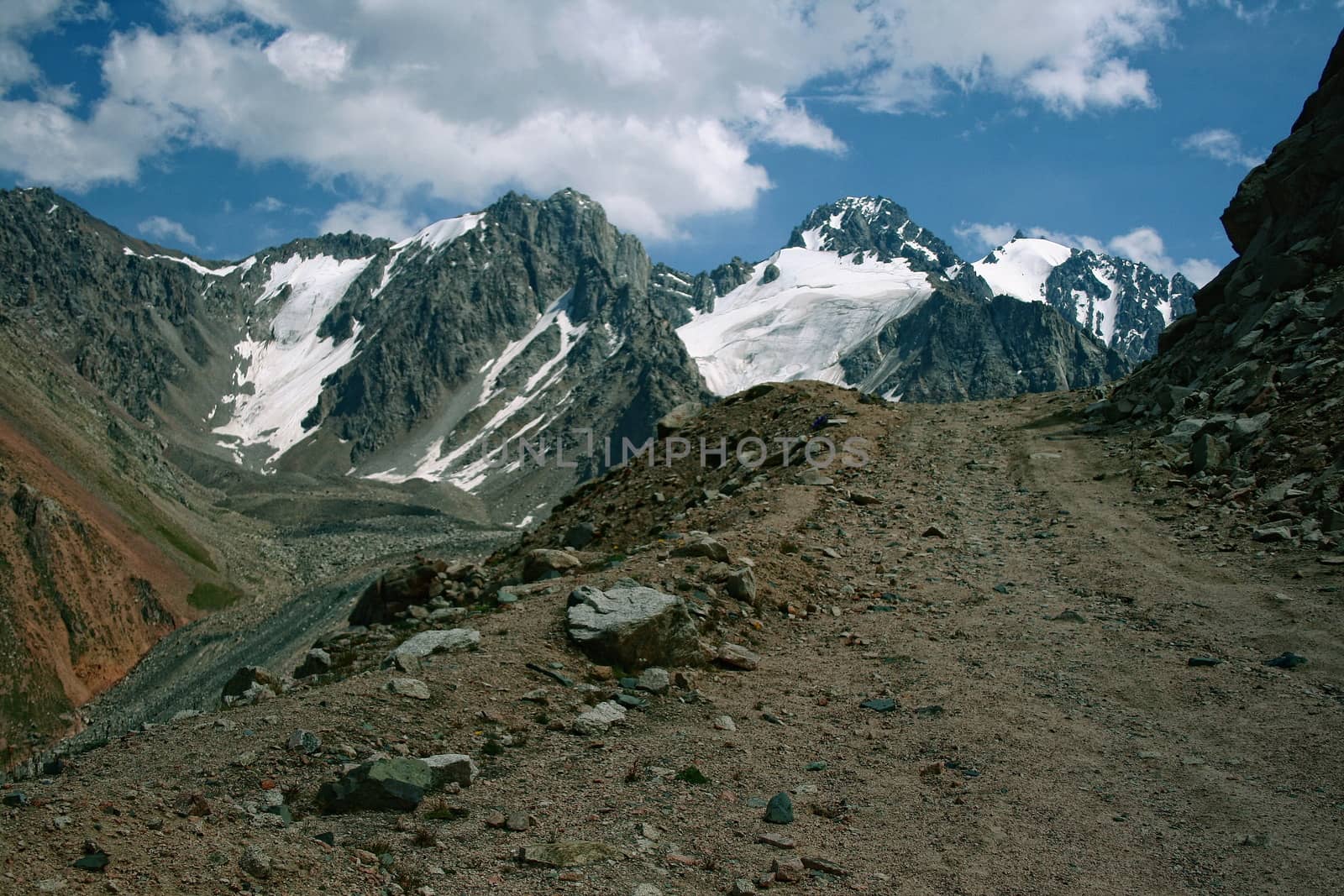 Mountain canyon in summer near the Chimbulak ski resort, Almaty, Kazakhstan