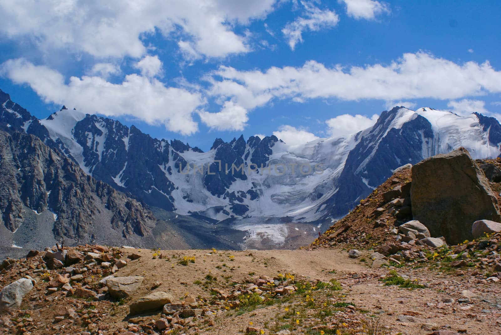 Mountain canyon in summer near the Chimbulak ski resort, Almaty, Kazakhstan