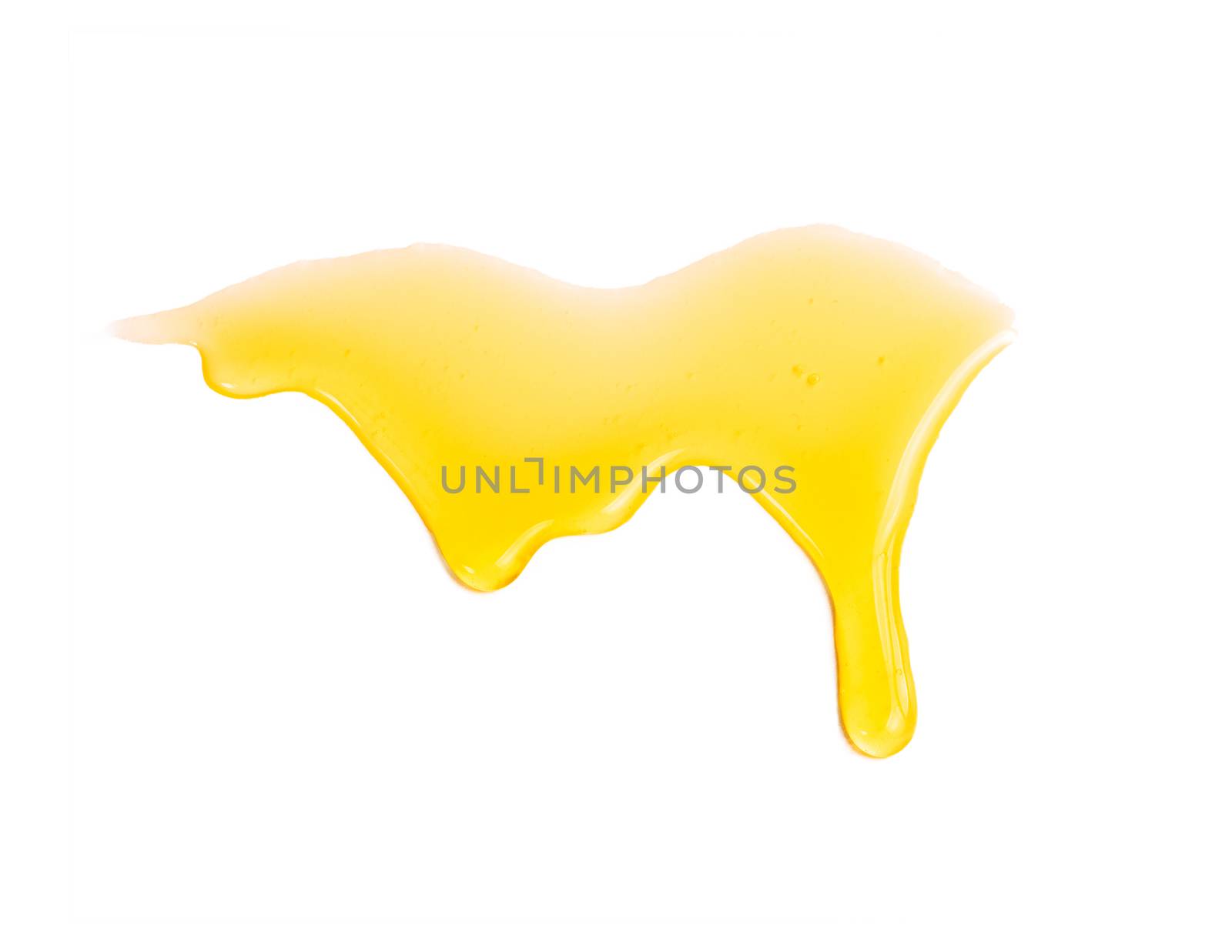 Honey isolated. Flow down honey isolated on white background with clipping path.