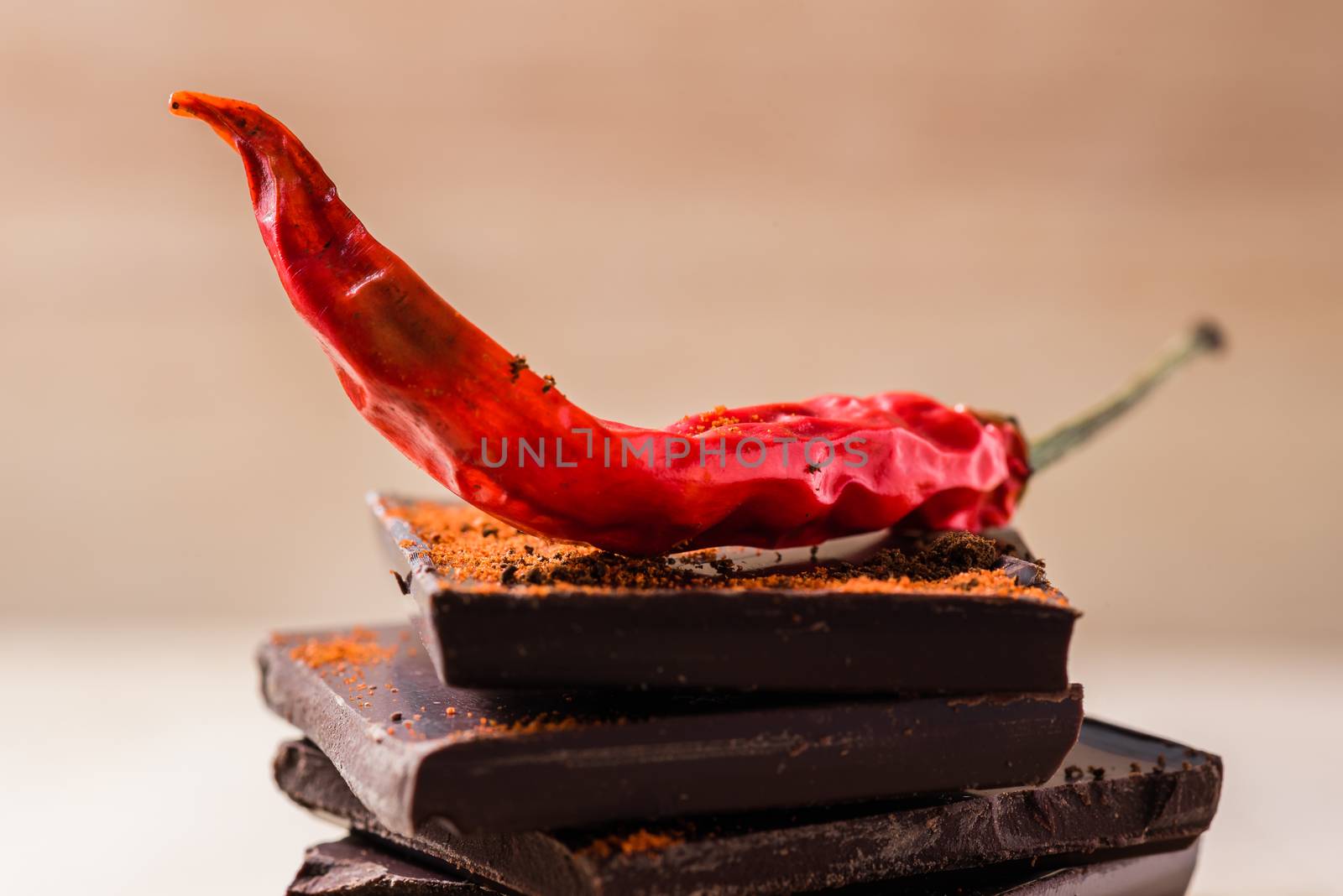 Chili on the chocolate stack by Seva_blsv