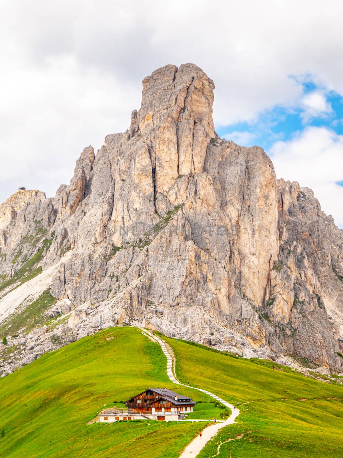 Passo Giau with Mount Gusela on the background, Dolomites, or Dolomiti Mountains, Italy by pyty