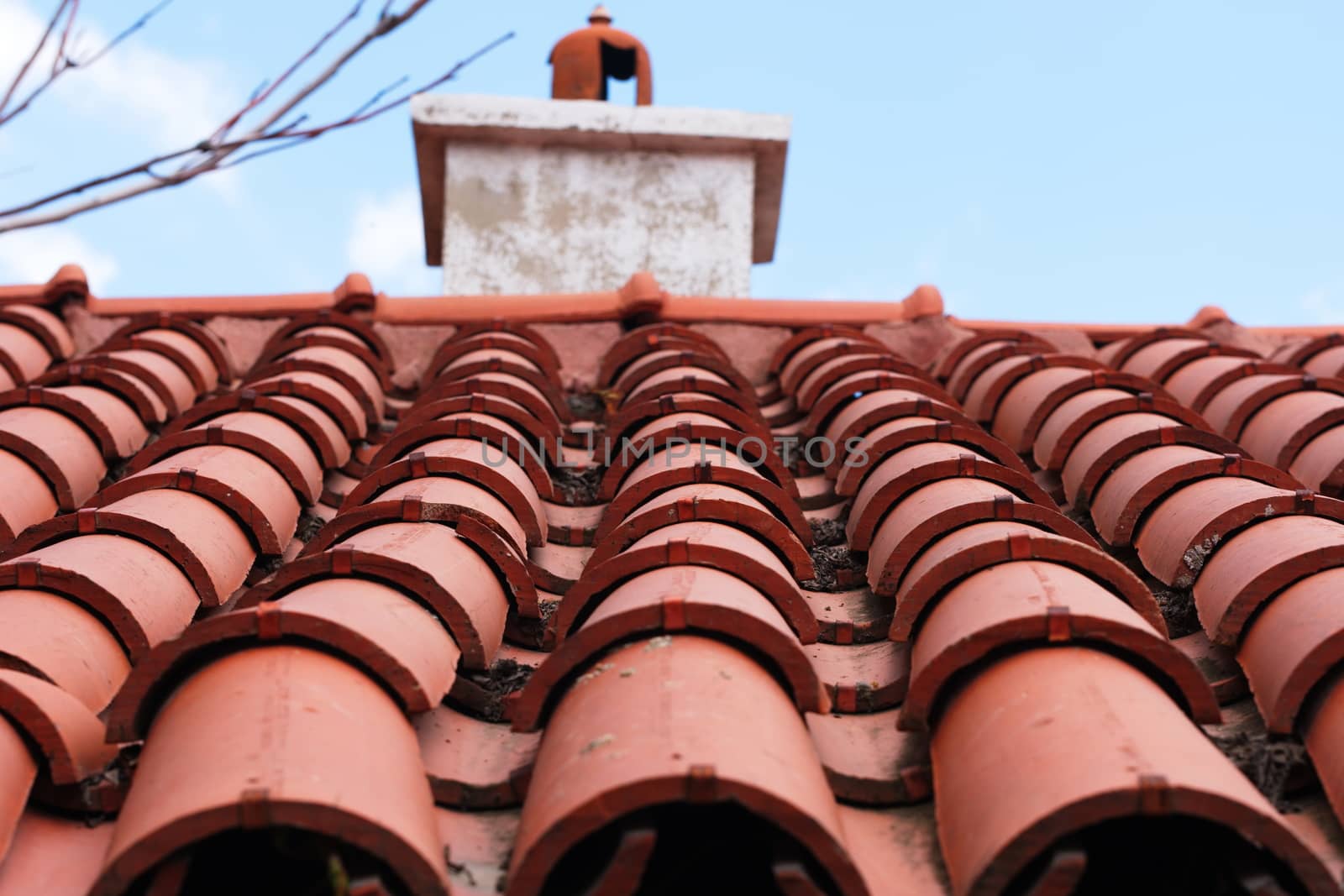 red tiled roof