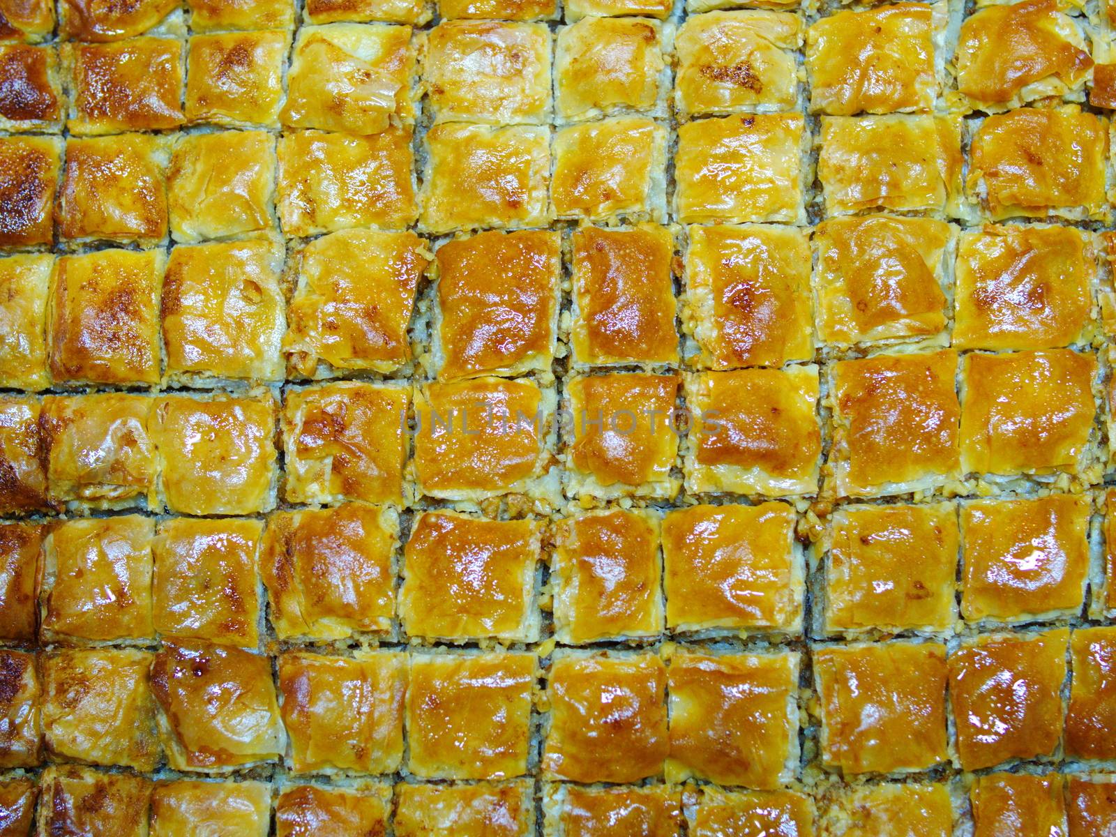yummy, buttery, walnut home baklava. traditional Turkish dessert. "Gaziantep baklava"
