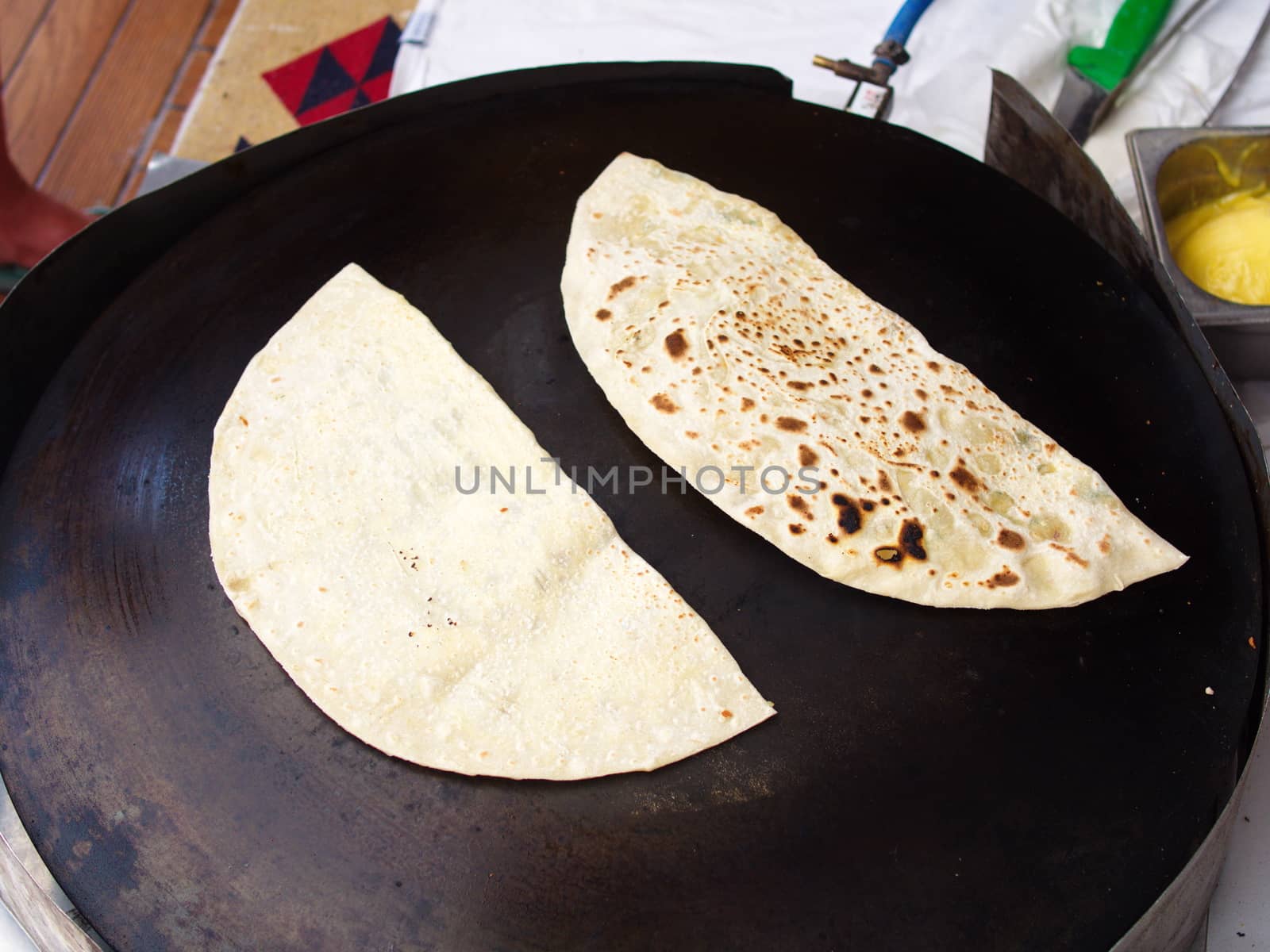 "Gözleme" is a traditional Turkish snack and Breakfast meal.