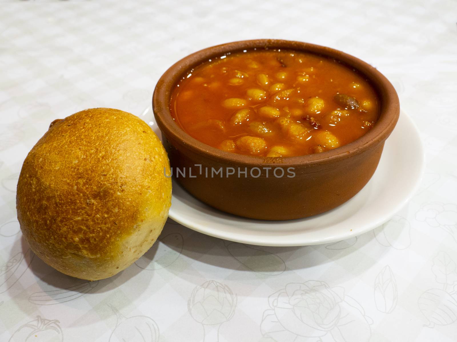 dried beans with meat. national Turkish food. the most popular dish in Turkey