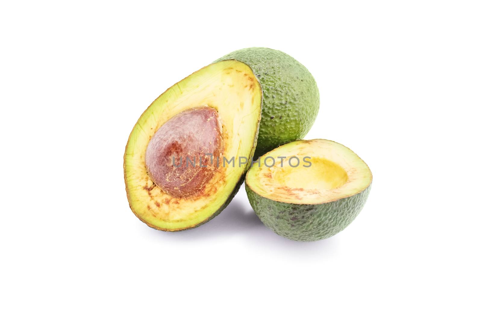 Avocado isolated on white background by Mendelex