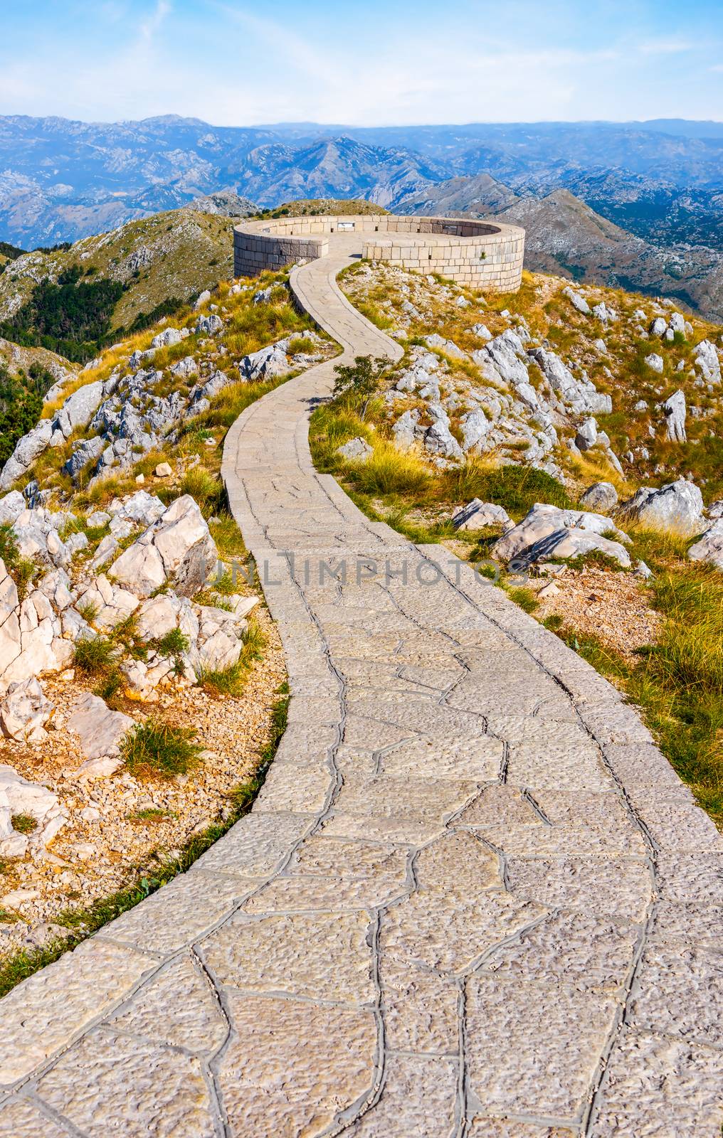 Viewpoint On Lovcen Mountain At Prince Njegos Mausoleum