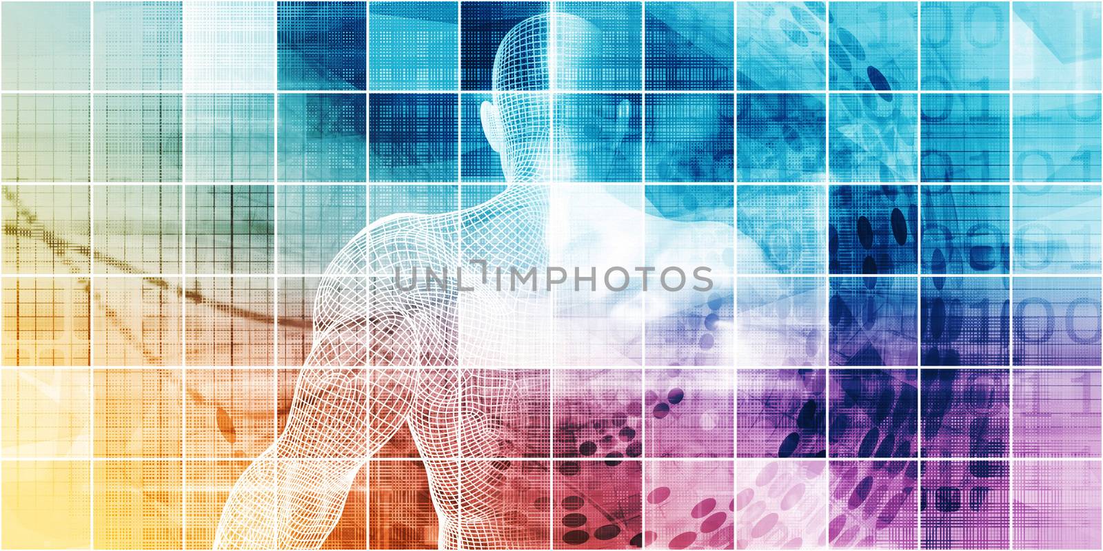 Science Technology Abstract Background as Futuristic Concept