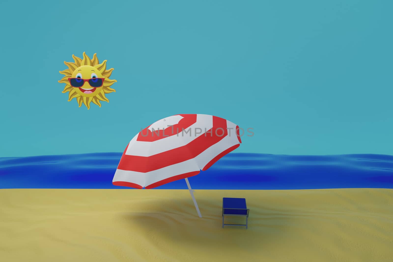 3d illustration of summer vacation by giuseppe_capellupo