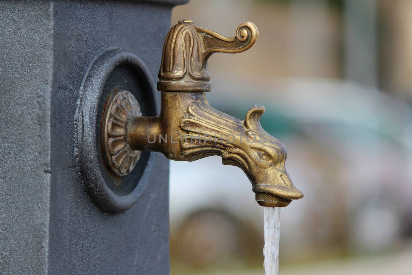 faucet for use in the garden and in the city