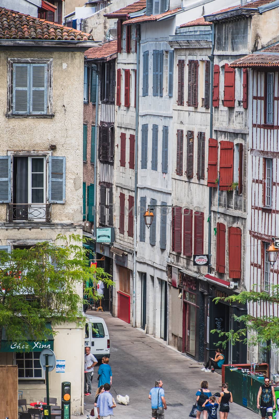 Historical and cultural city center of Bayonne, Pyrenees, France