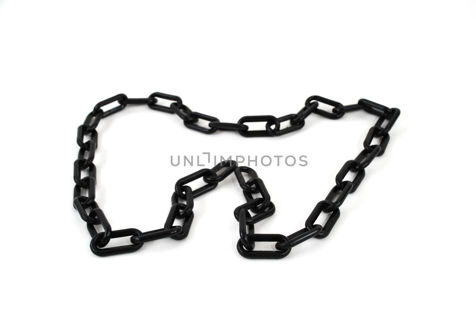 stock pictures of a lenght of a black chain