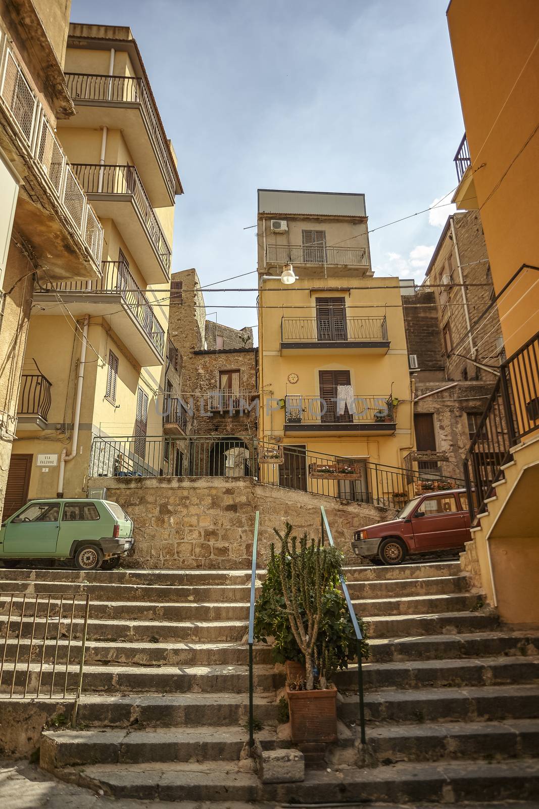 Alleyway of the Sicilian town of Butera