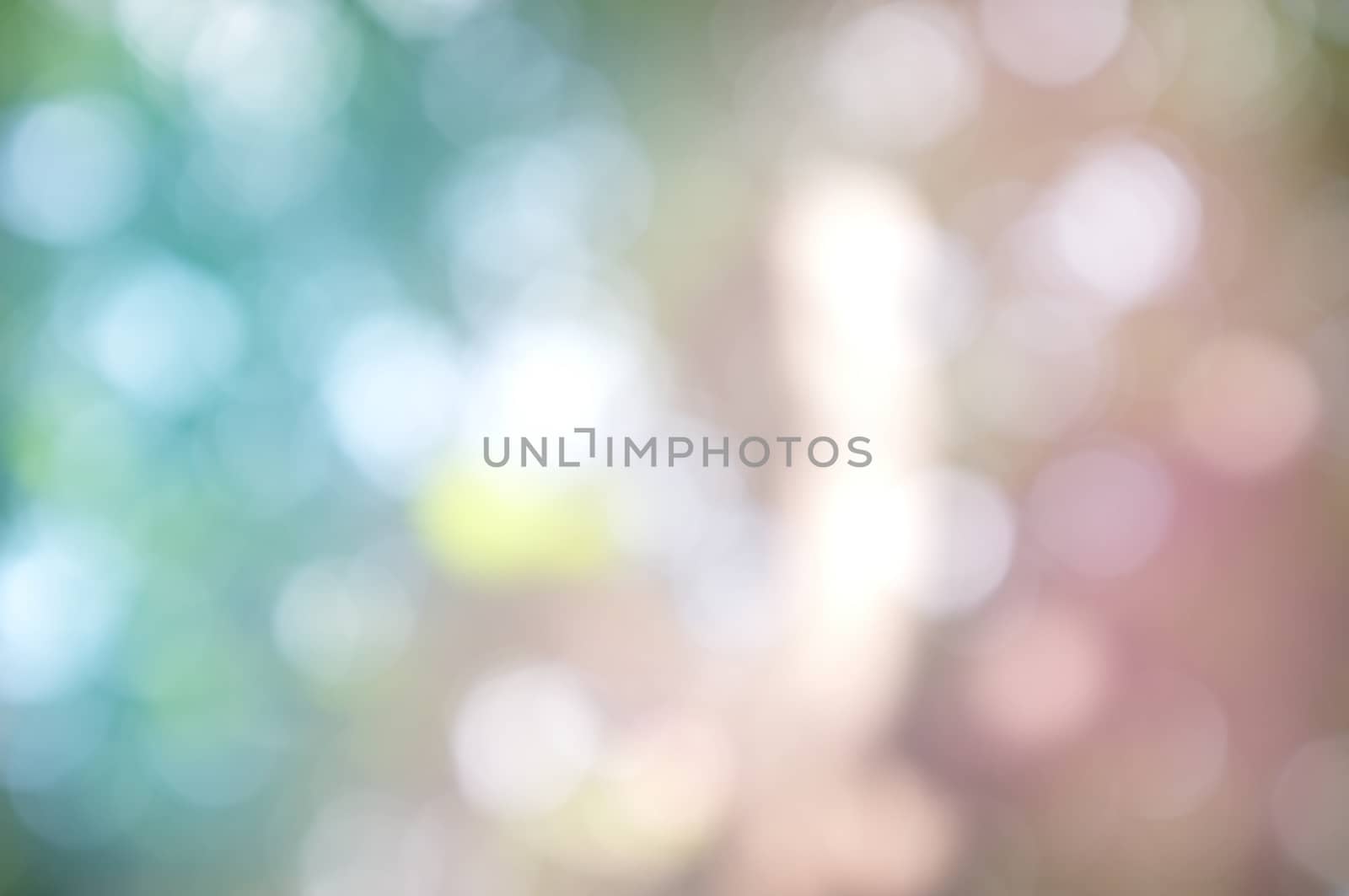 Abstract circular bokeh nature background of light . Blur background