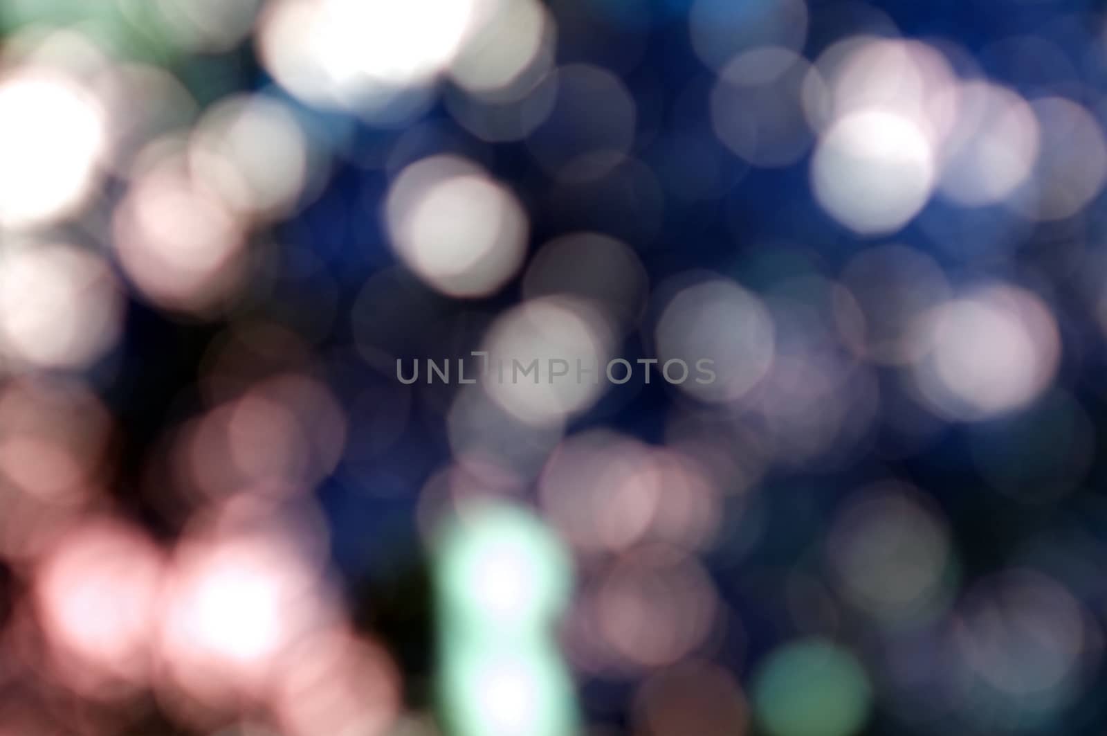 Abstract circular bokeh nature background of light . Blur background