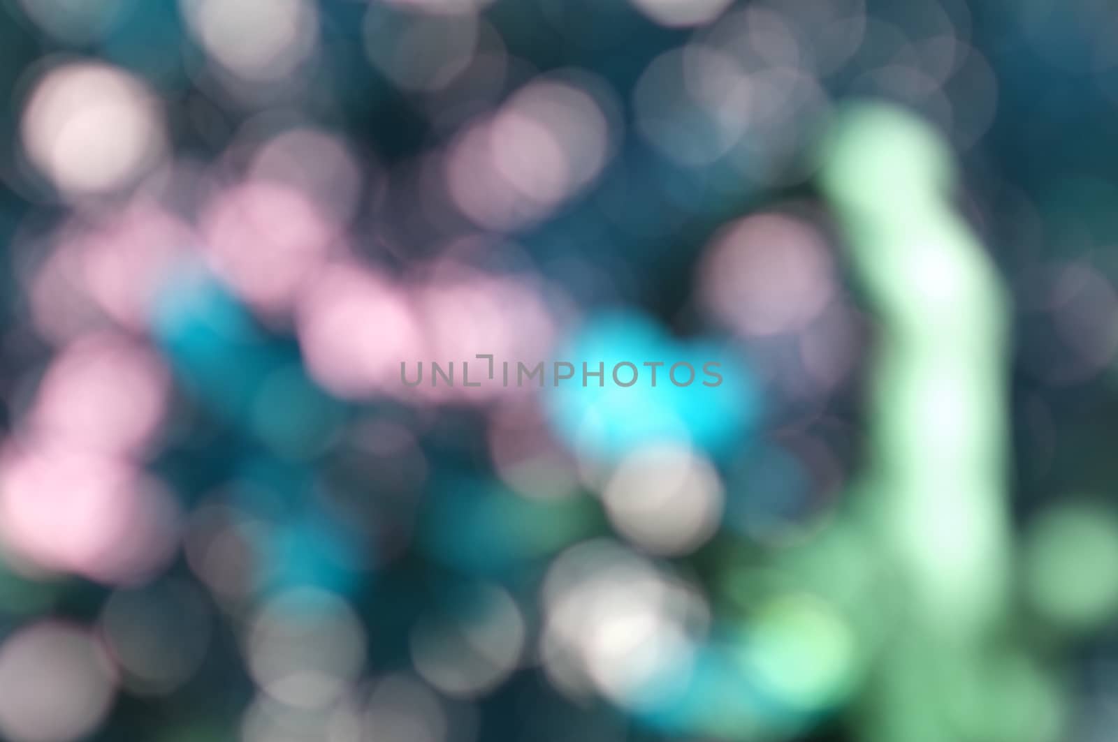 Abstract circular bokeh nature background of light . Blur background