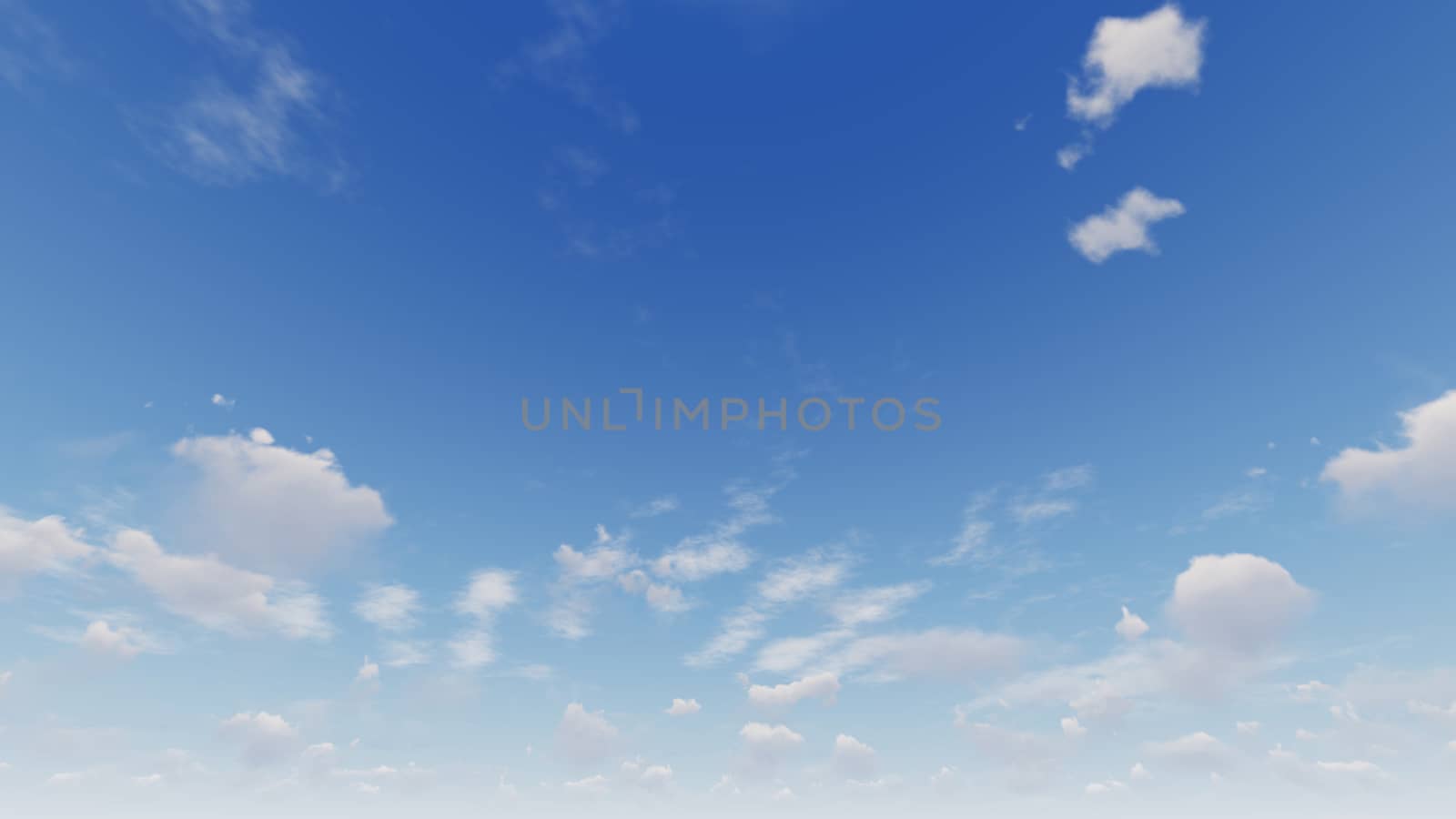 Cloudy blue sky abstract background, blue sky background with tiny clouds, 3d rendering

